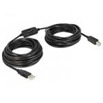 Delock Kabel USB 2.0 typ A samec > USB 2.0 typ B samec 20 m 83557