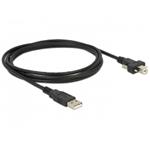 Delock kabel USB 2.0 typ A samec > USB 2.0 typ B samec se šroubky 2m 83595