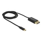 DeLOCK - Kabel USB/DisplayPort - USB-C (M) do DisplayPort (M) - DisplayPort 1.2 - 1 m - podporuje 4 83709