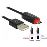 DeLOCK - Kabel USB - Micro USB typ B (M) do USB (M) - 1 m - černá 83573