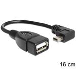 DeLOCK - Kabel USB - mini-USB typ B (M) do USB (F) - USB 2.0 OTG - 16 cm 83245