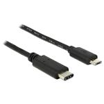 Delock kabel USB Typ-C™ 2.0 samec > USB 2.0 typ Micro-B samec 1 m černý 83602