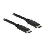 Delock Kabel USB Type-C™ 2.0 samec > USB Type-C™ 2.0 samec 2,0 m černý 83332