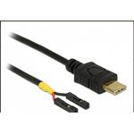 Delock Kabel USB Type-C™ samec > 2 x pin konektor samice oddělení napájení 10 cm 85394