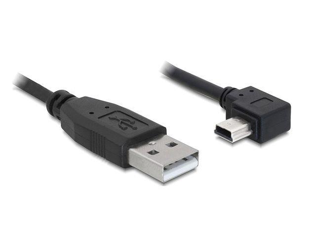 DeLOCK - Kabel USB - USB (M) do mini-USB typ B (M) - 50 cm - pravoúhlý konektor 82680