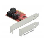 Delock Karta PCI Express x4 SATA se 6 porty - Low Profile 89042