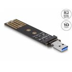 Delock Kombo převodník pro SSD M.2 NVMe PCIe nebo SATA s USB 3.2 Gen 2 64197