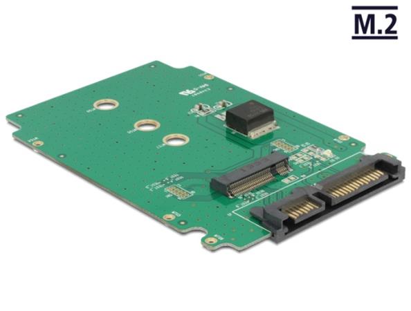 Delock konvertor SATA 22 pin > M.2 NGFF key B 62521