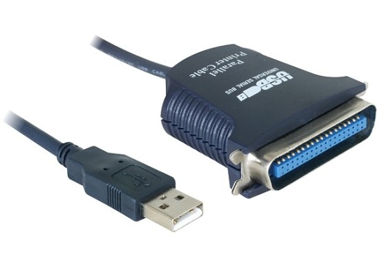 DeLock Konvertor USB->Centronics (IEEE-1284), kabel 0,8 m 82001