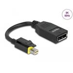 Delock Mini DisplayPort 1.4 na DisplayPort adaptér s aretací 8K 60 Hz 65978