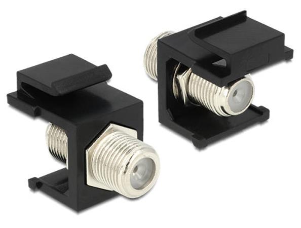 DeLOCK - Modulární vložka (spojka) - F connector - černá