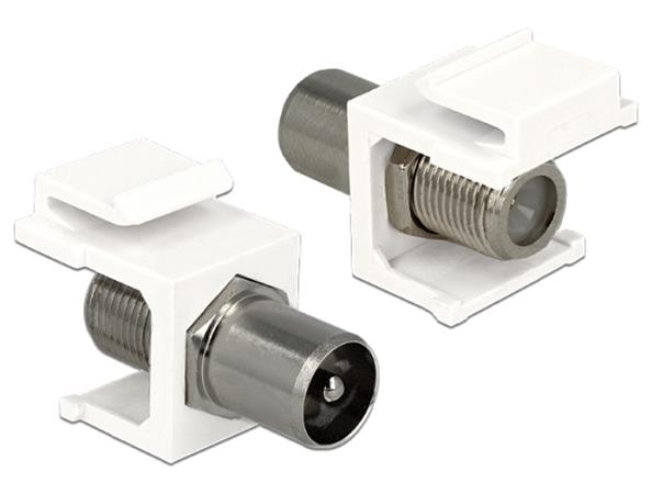 DeLOCK - Modulární vložka (spojka) - F connector, IEC connector