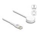 Delock Nabíjecí USB kabel pro hodinky Apple MFi, délky 1 m, bílý, magnetický 83006