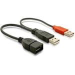 DeLock napájací kábel USB A samica z 2xUSB A samec 65306