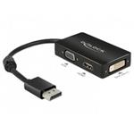 DeLOCK - Nástroj pro převod videa - DisplayPort - DVI, HDMI, VGA - černá 62656