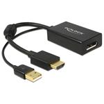 DeLOCK - Nástroj pro převod videa - HDMI - DisplayPort - černá - maloobchod 62667