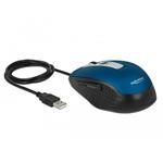 Delock Optická pětitlačítková myš s rozhraním USB Typu-A, modrý 12621