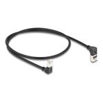 Delock - Patch kabel - RJ-45 (M) zahnutý nahoru do RJ-45 (M) dolů zahnutý - 50 cm - 4.5 mm - S/FTP 80292