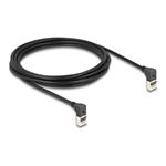 Delock - Patch kabel - RJ-45 (M) zahnutý nahoru do RJ-45 (M) zahnutý nahoru - 3 m - 4.5 mm - S/FTP 80283