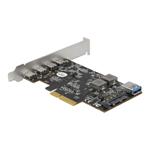 DELOCK, PCI Express x4 Card to 4 x USB Type-C + 90059