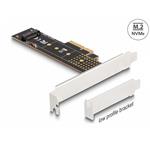 Delock PCI Express x4 Karta na 1 x interní NVMe M.2 Key M 110 mm - Low Profile 89836