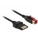 Delock PoweredUSB kabel samec 24 V > 8 pin samec 1 m pro POS tiskárny a terminály 85477