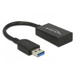 Delock Převodník USB 3.1 Gen 2 Typ-A samec > USB Type-C™ samice aktivní černý 15 cm 65698