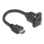 Delock - Prodlu?ovací kabel HDMI - HDMI s piny (male) do HDMI se zdířkami (female) šroubovací - 20 87966