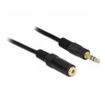 DeLOCK - Prodlužovací šňůra audio - stereo mini jack (F) do stereo mini jack (M) - 1 m - černá