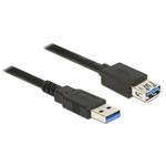 DeLOCK - Prodlužovací šňůra USB - USB typ A (M) do USB typ A (F) - USB 3.0 - 1 m - černá 85054