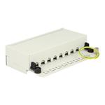 DeLOCK - Propojovací panel - RJ-45 X 8 - světle šedá, RAL 7035 87680