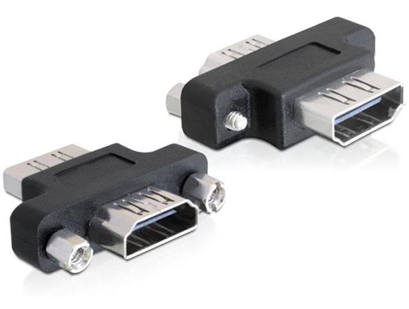 DeLOCK - Redukce HDMI - HDMI (F) do HDMI (F) - otočný konektor 180° 65313