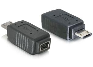 DeLock redukcia micro USB B samec na USB mini 5pin samica