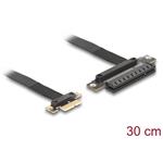 Delock Riser karta PCI Express 3.0, ze zástrčky x1 na slot x8, s kabelem, délka 30 cm 81496