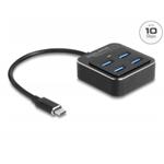 Delock Rozbočovač USB 3.2 Gen 2 USB Type-C™ se 4 porty USB Typu-A samice – 10 Gbps 64191