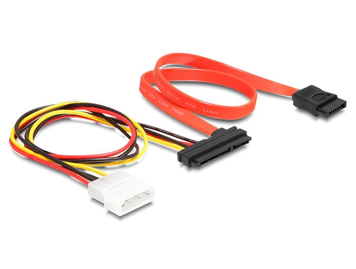 DeLOCK SATA All-in-One cable - Kabel SATA - Serial ATA 150/300 - 4 pinové interní napájení, SATA do 84230