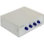 DeLock Serial Switch RS-232 4-port manual - Přepínač - 4 x sériový - desktop 87589