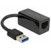 DeLock - Síťový adaptér - USB 3.1 Gen 1 - Gigabit Ethernet x 1 - černá 65903