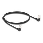 Delock - Síťový kabel - RJ-45 (Z) dolů zahnutý do RJ-45 (Z) dolů zahnutý - 1 m - 4.5 mm - S/FTP - C 80299