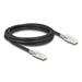 Delock Síťový kabel RJ45 Cat.6A S/FTP se sadou bezpečnostních sponek, 2 m dlouhý, černý 80256