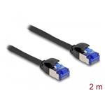 Delock Síťový kabel RJ45, Cat.6A, S/FTP, tenký, 2 m, černý 80228