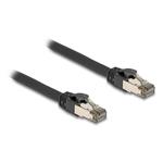 Delock Síťový kabel RJ45 Cat.6A, U/FTP, ultraohebný s vnitřním kovovým pláštěm, délky 10 m, černý 80244