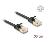 Delock Síťový kabel RJ45 Cat.6A, ze zástrčky na zástrčku,s robustní západkou a hrubým plochým kabelem Cat.7,U/FTP, 80343