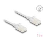 Delock Síťový kabel RJ45 Cat.6A, ze zástrčky na zástrčku, s robustní západkou, pro průmyslové použití, U/UTP Slim, 80359