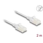 Delock Síťový kabel RJ45 Cat.6A, ze zástrčky na zástrčku, s robustní západkou, pro průmyslové použití, U/UTP Slim, 80360