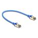 Delock Síťový kabel RJ45, Cat.8.1, F/FTP, tenký, 0,3 m, modrý 80331