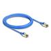 Delock Síťový kabel RJ45, Cat.8.1, F/FTP, tenký, 3 m, modrý 80335