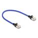 Delock Síťový kabel RJ45 s opleteným pláštěm, Cat. 6A, U/FTP Slim, 0,3 m, modrý 80375