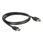 DeLOCK - Ultra High Speed HDMI kabel - HDMI (M) do HDMI (M) - 1 m - trojnásobně stíněný - černá - p 85293