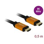 Delock Ultra vysokorychlostní HDMI kabel, 48 Gbps, 8K 60 Hz, 0,5 m 85726